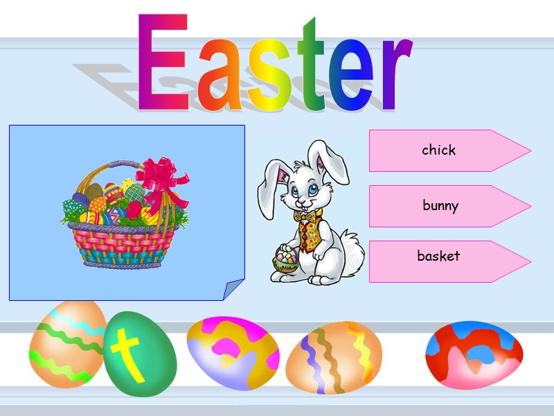 Easter chick bunny basket